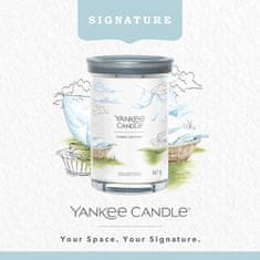 Yankee Candle Dišeča sveča Signature Tumbler iz stekla velik Clean Cotton 567 g