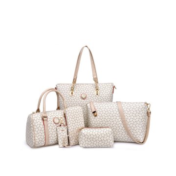 Dollcini Ženska elegantna ročna torbica 6 kosov, pu usnje, modna, elegantna torba, potovalna/službena/priložnostna