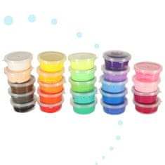 WOWO Foamcoline Magic Color Set - barvni set Magic Foamcoline 24x15g z dodatki v škatli