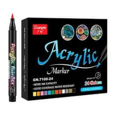Mormark Set akrilnih markerjev / pisal za risanje (24 kosov) | ACRYLICPENS