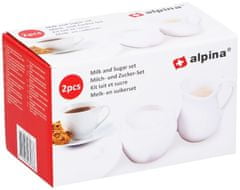 Alpina Sladkornica in vrč za mleko za kavo 2 kosaED-208538