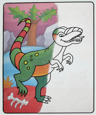 Aksjomat Knjiga za barvanje z vodnim markerjem Dinozavri