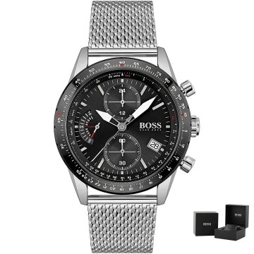 Hugo Boss Moška ročna ura Pilot Edition Chrono 1513886