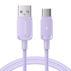 Joyroom Kabel USB-A - USB-C 3A 1,2 m, vijoličen