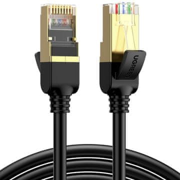 Ugreen Mrežni kabel patchcord STP RJ45 Cat 7 5 m črn