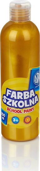 Astra Tempera barva za plakate 250ml zlata kovinska