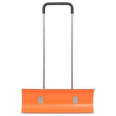 Vidaxl Lopata za sneg z raztegljivim ročajem oranžna 96 cm jeklo