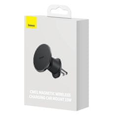 BASEUS Magnetno držalo za avto z induktivnim polnjenjem za telefon, Baseus CW01 za telefon (črno)