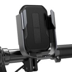 BASEUS Armor držalo za telefon za motorno kolo / kolo / skuter / skuter (črno)