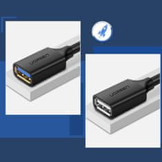 Ugreen Podaljšek kabla USB 3.0 1 m, črn