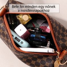 Dollcini Ženska torba za čez ramo, Elegantna ženska torba, Torba iz PU usnja, Casual, Torba, Za ženske/Potovanja/Delo/Vsak dan, rjava mešanica