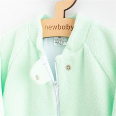 NEW BABY Otroška frotirna spalna vreča medvedek mint - 80 (9-12m)