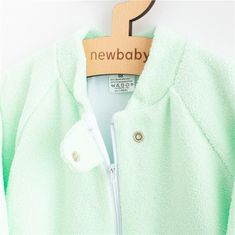 NEW BABY Otroška frotirna spalna vreča medvedek mint - 62 (3-6m)