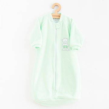NEW BABY Otroška frotirna spalna vreča medvedek mint - 92 (18-24m)