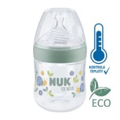 Nuk Baby Bottle For Nature z nadzorom temperature, zelena 150 ml