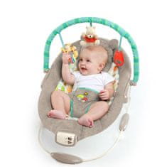 Bright Starts Winnie the Pooh Dots &amp; Hunny Vibracijski ležalnik 0 m +, do 9 kg