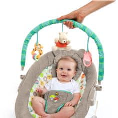 Bright Starts Winnie the Pooh Dots &amp; Hunny Vibracijski ležalnik 0 m +, do 9 kg