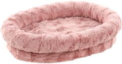 Flamingo Dorian Ovalna pasja postelja roza 54x41x14cm