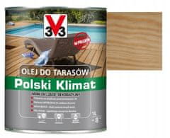 shumee Brezbarvno zaščitno olje za lesene terase 1l