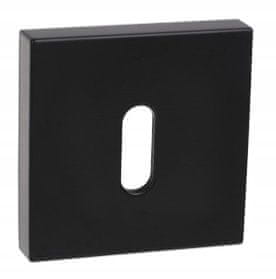 shumee Spodnja kvadratna zaščita za ključe, črna mat PLT-26