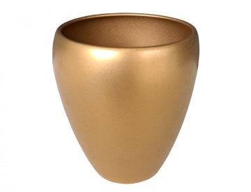 Luna Pokrov za cvetlični lonček ORCHID METALICA keramika mat d14x16cm