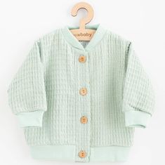 NEW BABY Comfort oblačila Baby Muslin Jacket Sage - 86 (12-18m)
