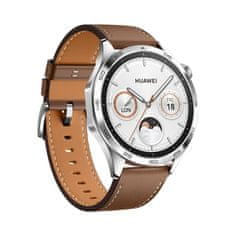 Huawei Watch GT 4/46mm/srebrna/legantni trak/rjava