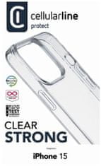 CellularLine Strong ovitek za Apple iPhone 15 (CLEARDUOIPH15T)
