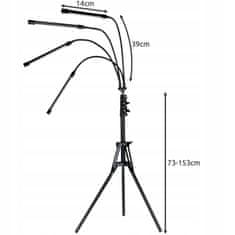 Malatec 80 LED UV svetilka za rast rastlin na stativu – tripod