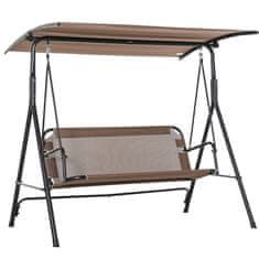 Homestar Vrtna gugalnica za 2 osebi 172x110x155 cm rjava