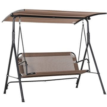 Homestar Vrtna gugalnica za 2 osebi 172x110x155 cm rjava