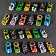 Netscroll Set 10-ih športnih avtomobilčkov za otroke, različnih barv, avto, ki poleti, ko se zaleti, ideja za darilo, božična darila, CatapultCars