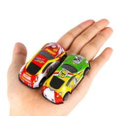 Netscroll Set 10-ih športnih avtomobilčkov za otroke, različnih barv, avto, ki poleti, ko se zaleti, ideja za darilo, božična darila, CatapultCars