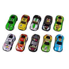 Netscroll Set 10-ih športnih avtomobilčkov za otroke, različnih barv, avto, ki poleti, ko se zaleti, ideja za darilo, božična darila, CatapultCars