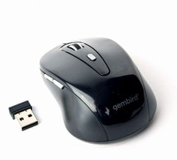 Gembird MUSW-6B-01 črna brezžična miška