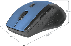 Defender Accura MM-365 črno/modra brezžična miška