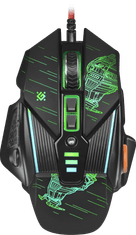 Defender sTarx GM-390L RGB črna gaming miška