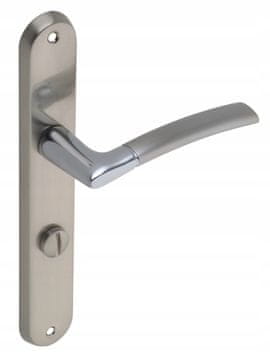 shumee Notranji WC ročaj, dolga plošča, krom