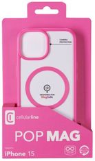 CellularLine MagPure ovitek za Apple iPhone 15, roza (POPMAGIPH15F)