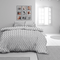 Svilanit posteljnina Pixel, bombažna, 200x200 + 2x 50x70 cm