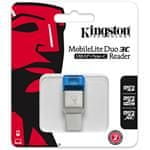 Kingston MobileLite DUO 3C USB3.1 + Type-C, bralnik kartic microSDHC/SDXC
