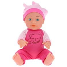 Nobo Kids Punčka Sleepyhead Baby Doll 30 cm - malina