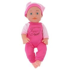 Nobo Kids Punčka Sleepyhead Baby Doll 30 cm - malina