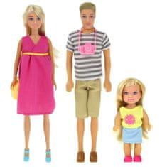 Nobo Kids Nosečnica z družinskim kompletom 3 punčk in vozičkom