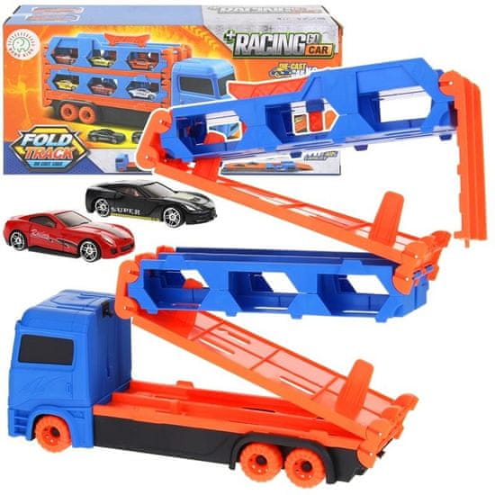 shumee Tovornjak Tir Zložljiv vlečni tovornjak Avtomobilski transporter na gosenicah + 2 avtomobila
