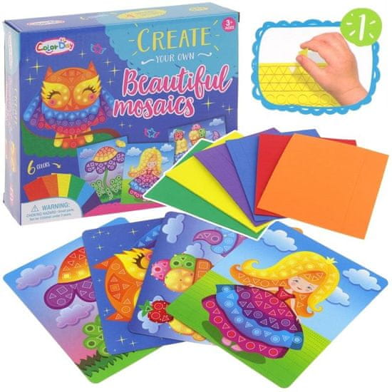 shumee Creative Foam Mosaic Paste Genius Kid Owl Flower