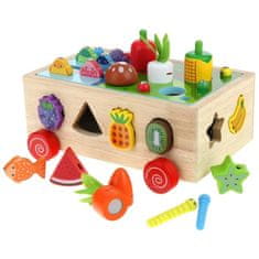 Nobo Kids Montessori sorter Igra Zelenjava Korenje Črvi