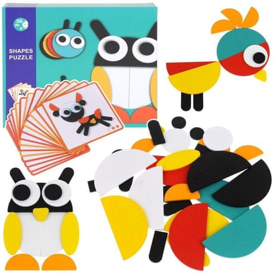 Nobo Kids Kreativni leseni puzzle mozaik 40 kosov.