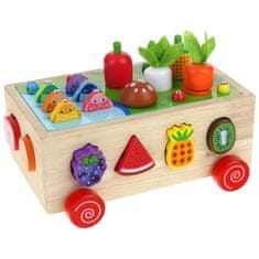 Nobo Kids Montessori sorter Igra Zelenjava Korenje Črvi