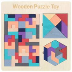 Nobo Kids Montessori Puzzle Lesene kocke Puzzle